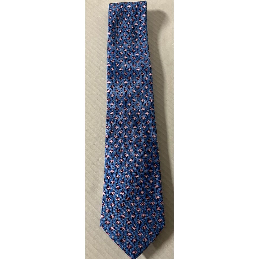 Tommy‎ Hilfiger Men's Tie Silk Flamingo Blue/Pink